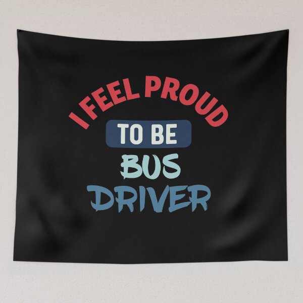 Item preview, I feel Proud to be bus driver retro designed and sold by bumperapparels.
