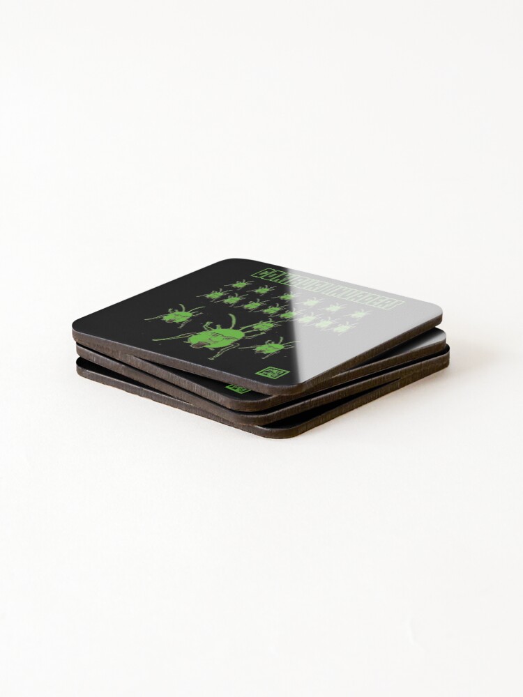 Thumbnail 4 of 5, Coasters (Set of 4), Roach Invaders designed and sold by Botchy-Botchy.