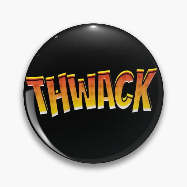 Item preview, orange and yellow THWACK comic book type design designed and sold by Sarah  Emechebe.