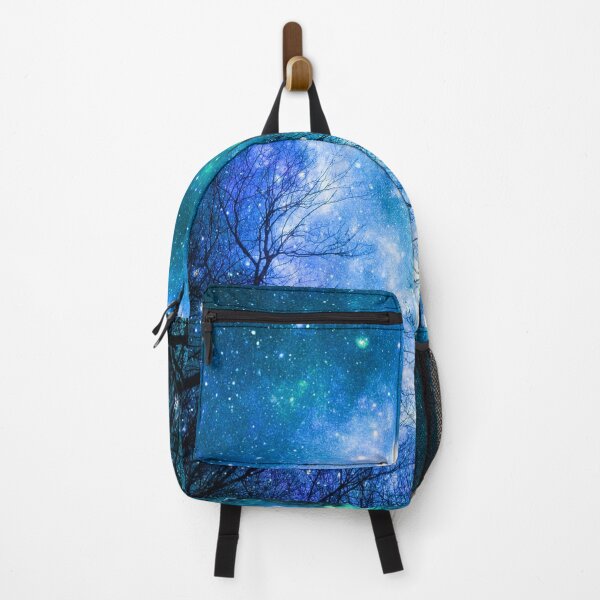 Item preview, Black Trees Blue Teal Space designed and sold by 2sweetsDesign.