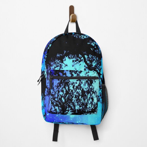 Item preview, Black Trees Turquoise Blue Space designed and sold by 2sweetsDesign.