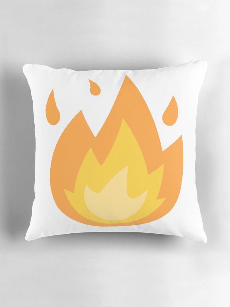 Fire emoji pillow best sale