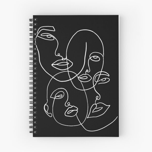 Item preview, White faces outline  designed and sold by ouatisworld.