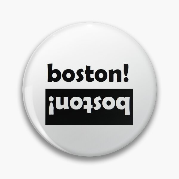 Item preview, BOSTON black and white graphic print designed and sold by cityette.