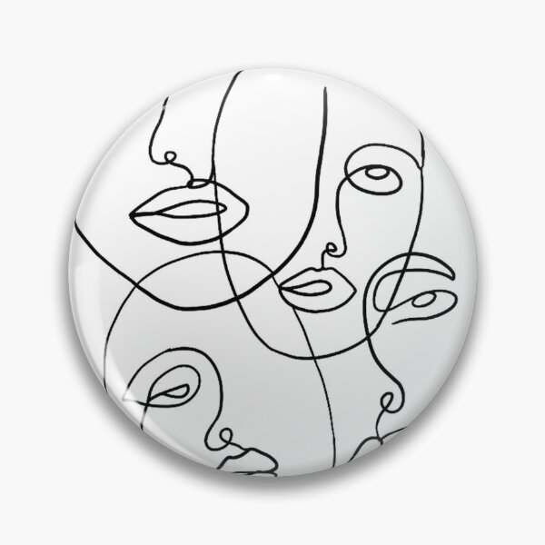 Item preview, Black outline faces  designed and sold by ouatisworld.