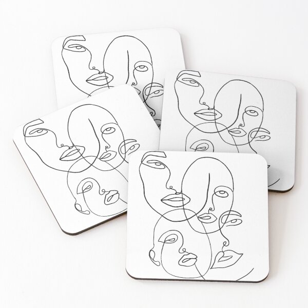 Item preview, Black outline faces  designed and sold by ouatisworld.