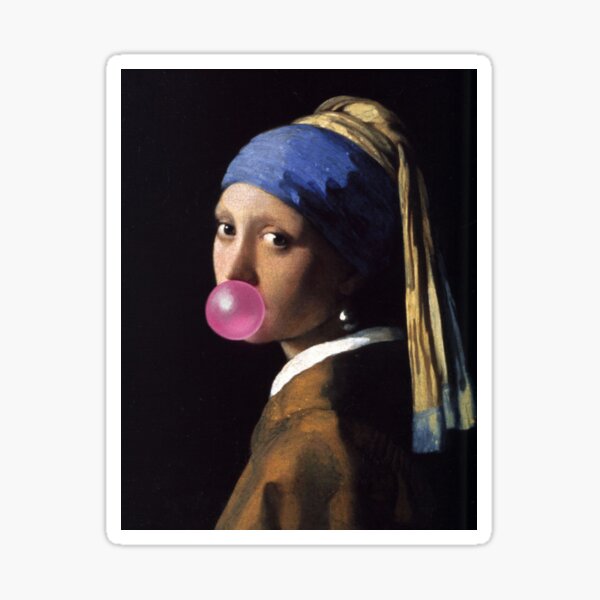 girl with the pearl earring bubble gum