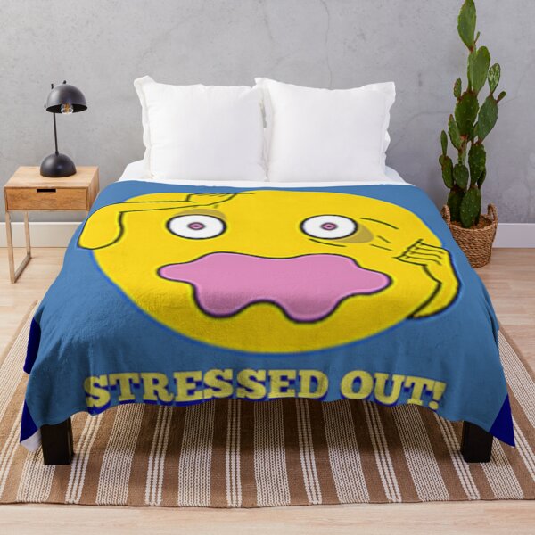 Item preview, STRESSED OUT SMILEY FACE designed and sold by Aaronsb.