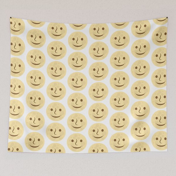 Item preview, Moon Emoji (with smile) designed and sold by ScrappyDesigns.