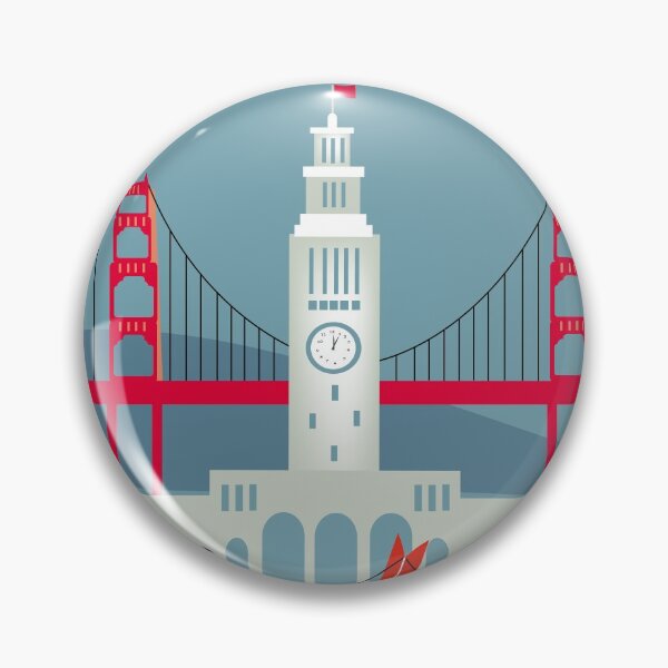 Item preview, San Francisco, California - Skyline Illustration by Loose Petals designed and sold by LoosePetals.