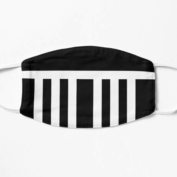Port Adelaide colours face mask Flat Mask