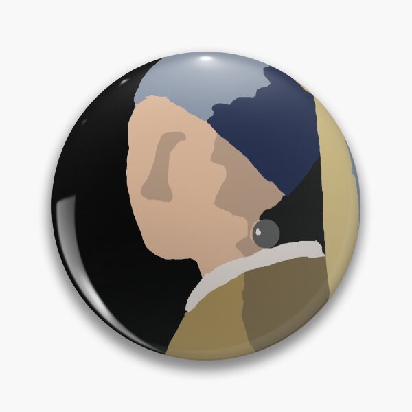 Item preview, simplified colorblocked girl with pearl earring designed and sold by cgnewman00.