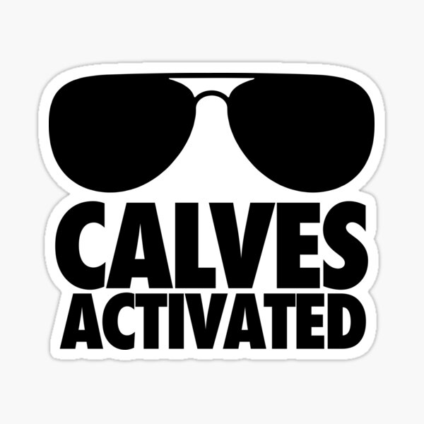 CALVES ACTIVATED AVIATORS Sticker