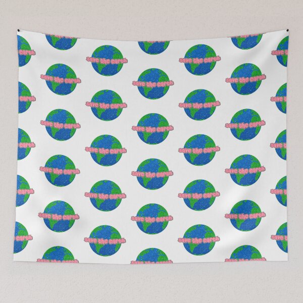 Item preview, SAVE THE EARTH Y2K GLITTER ICON designed and sold by Glossypop.