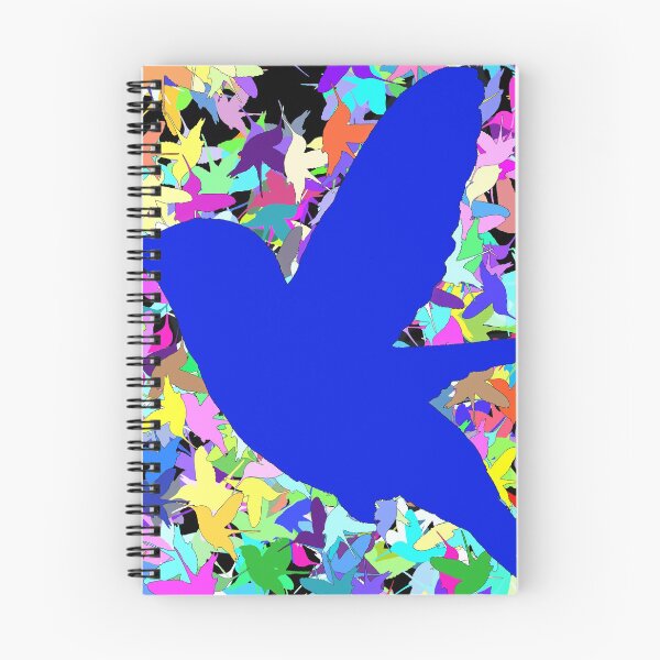 Aperçu de l'œuvre Colibri bleu foncé avec fond coloré créée et vendue par PhotoCaptures.