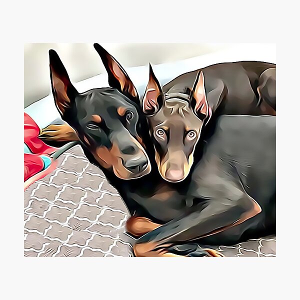 Item preview, Mr and Mrs Doberman Pinscher designed and sold by Sunleil.