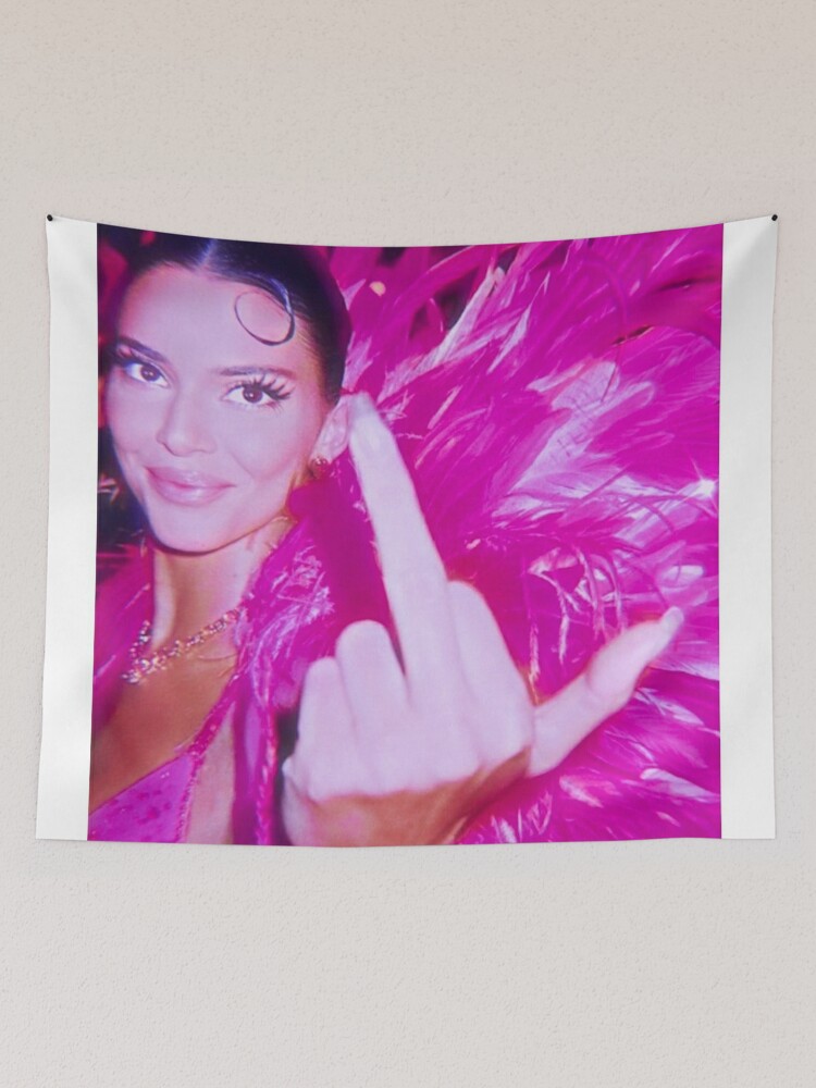 Kardashian middle 2024 finger tapestry