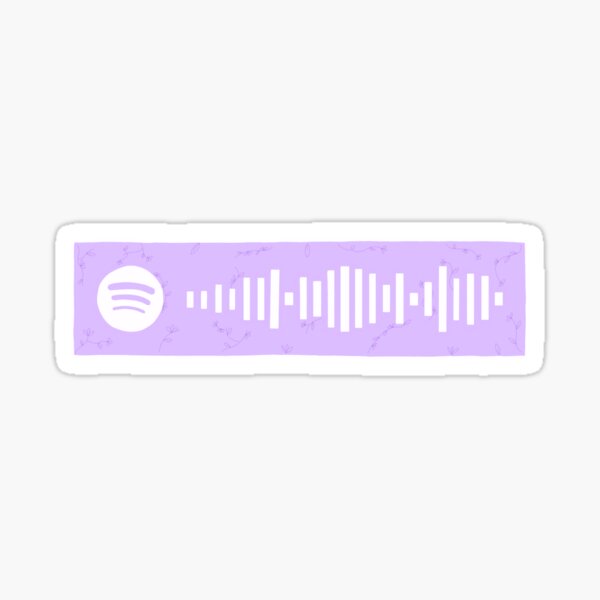 Hold On Spotify Scan Sticker By Lilyviolet Redbubble - hold on roblox id chord overstreet