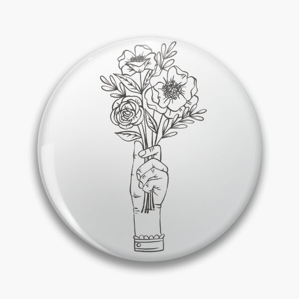 Artikelvorschau, Hand hält Blumen entworfen und verkauft von WildPilotLLC.