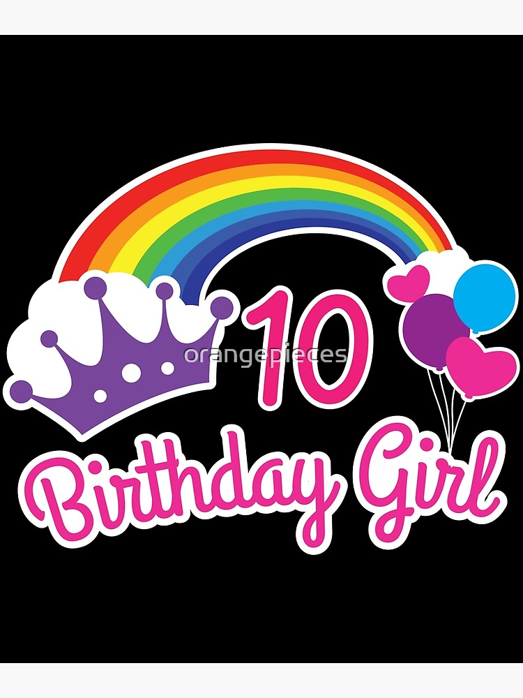 girls 10th birthday shirt