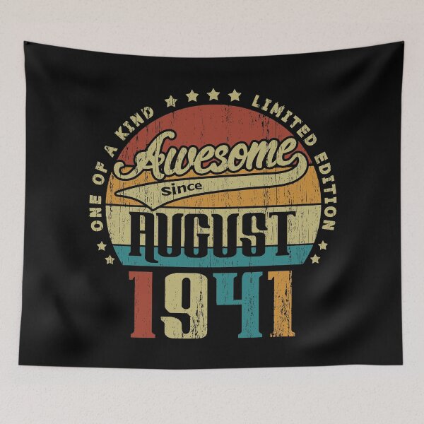 Item preview, Vintage August 1941 One Of A Kind Awesome Since August 1941 79th Birthday Gift 79 Years Old designed and sold by Takatv.