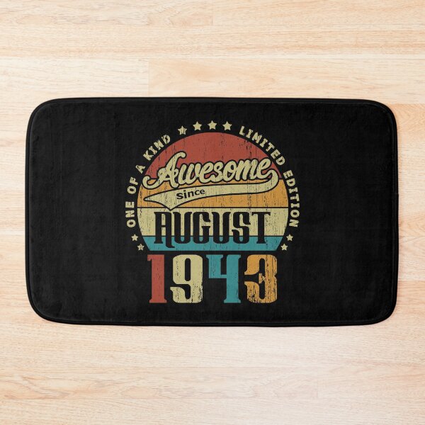 Item preview, Vintage August 1943 One Of A Kind Awesome Since August 1943 77th Birthday Gift 77 Years Old designed and sold by Takatv.