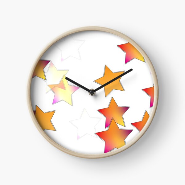 gradient stars Clock