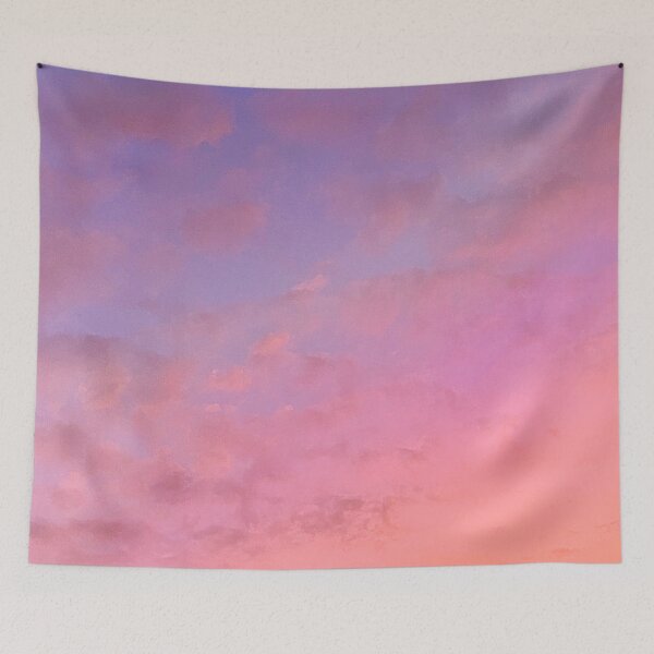 Item preview, Warm Clouded Pink and Purple Beach Sunset  designed and sold by cloudedsunset.