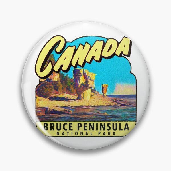 Item preview, Bruce Peninsula Vintage Travel Decal designed and sold by hilda74.