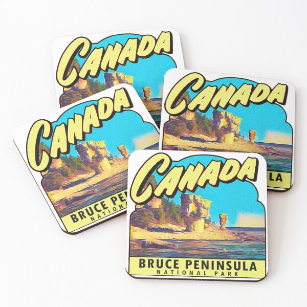 Item preview, Bruce Peninsula Vintage Travel Decal designed and sold by hilda74.