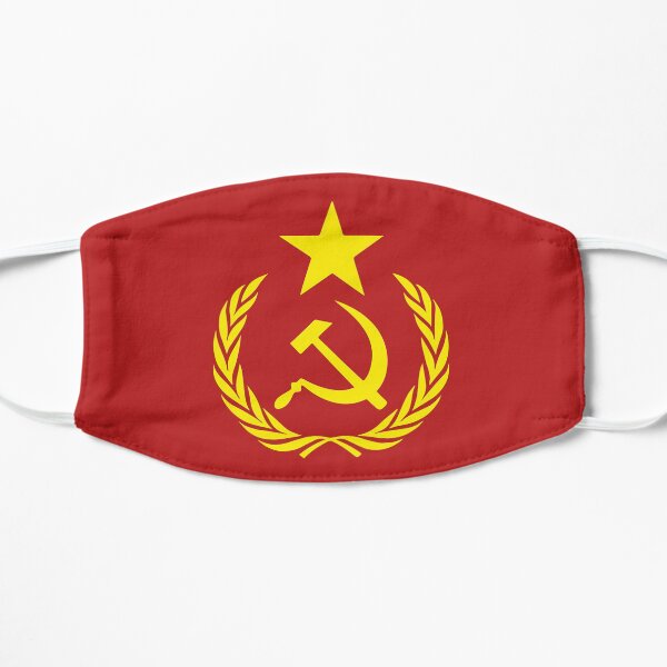 Communist Flag Flat Mask