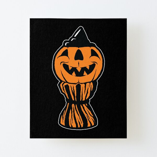 Haystack Jack Classic Halloween Blowmold Canvas Mounted Print