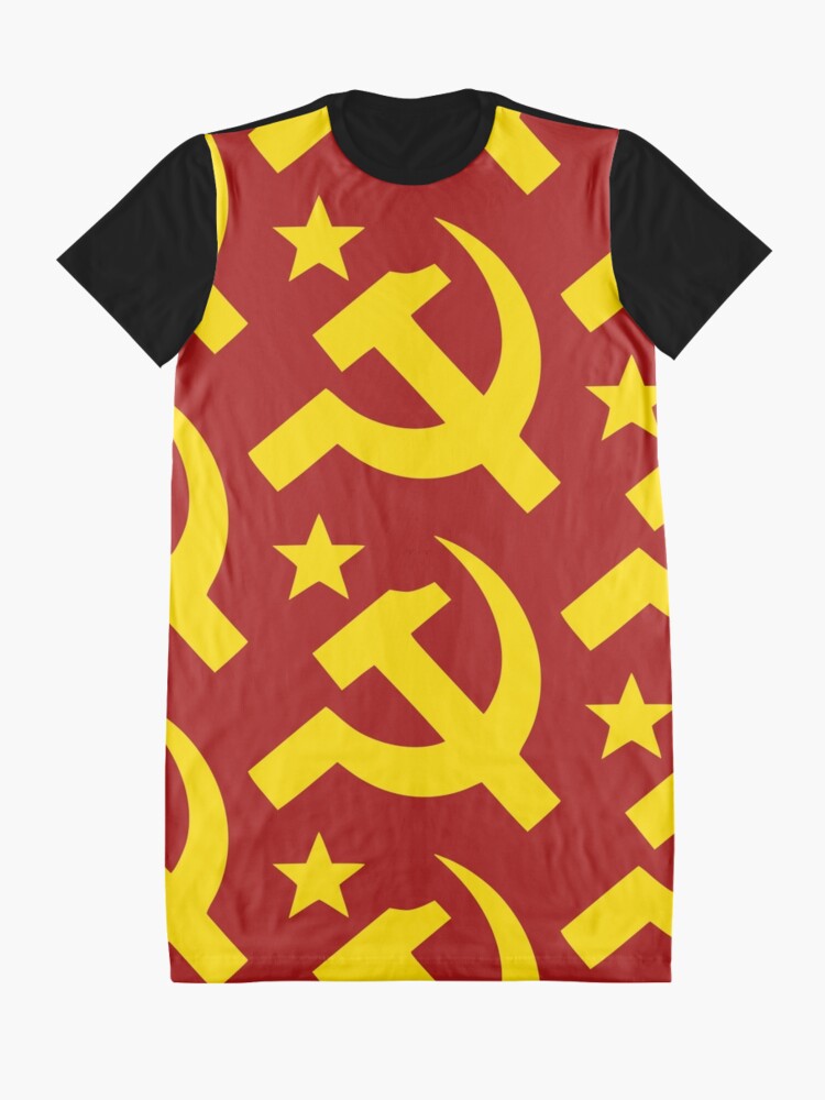 Download "Communism Hammer Sickle Flag" Graphic T-Shirt Dress by ...