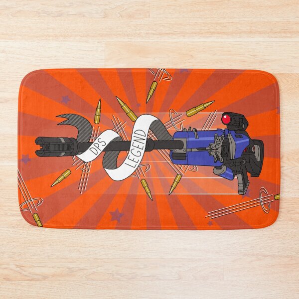 Item preview, “DPS Legend” Gamer Purple Orange Cartoon Sniper Rifle designed and sold by JessicaAmber.