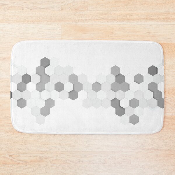 Item preview, 3d hexagonal black+white background designed and sold by LynksArts.