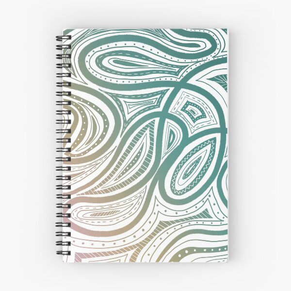 Item preview, Ombre Abstract Curves designed and sold by UshaDesigns.