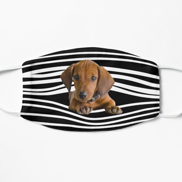 Dachshund Stripes Flat Mask