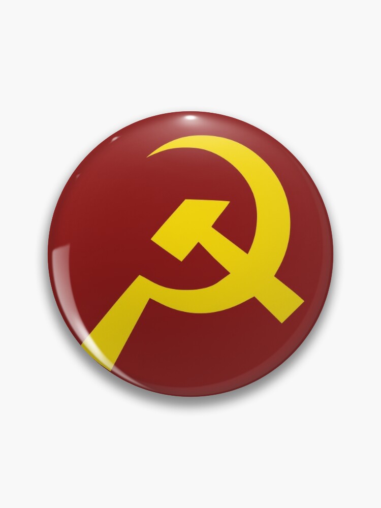 Socialist Holiday Yellow and Red Hammer and Sickle CCCP 