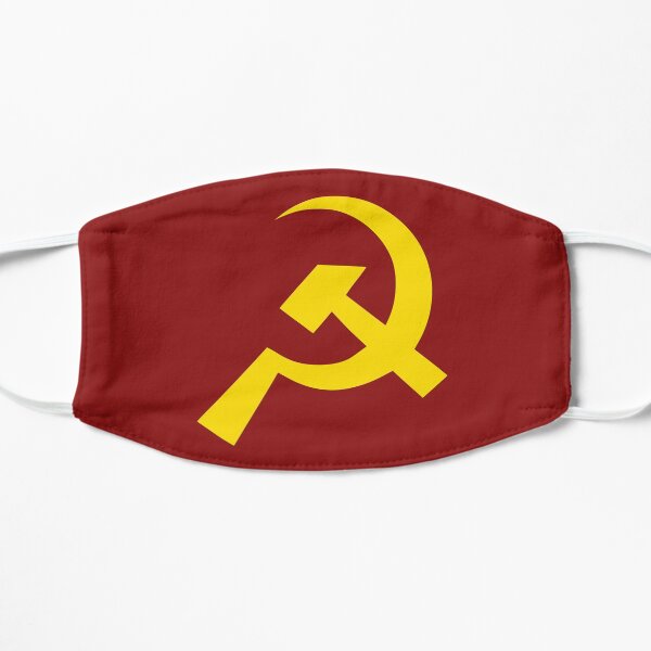 Communist Flag Shapes - Hammer & Sickle Flat Mask