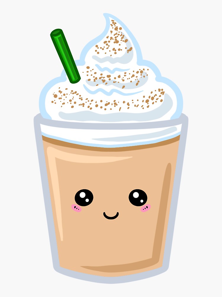 Cute Kawaii Iced Coffee Sticker for Sale by LineFriend