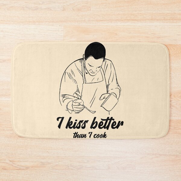 Item preview, Funny Kiss Cooking Chef Meme Black Plating designed and sold by javes93.