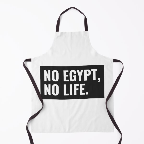 Item preview, NO EGYPT, NO LIFE. BLACK AND WHITE LOGO in Stylish Design تصميم مصري designed and sold by ArabCorner.