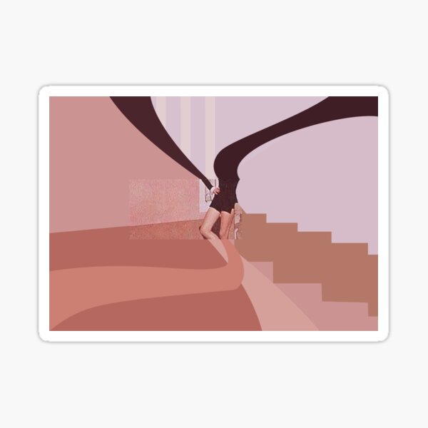 analogous pink Sticker