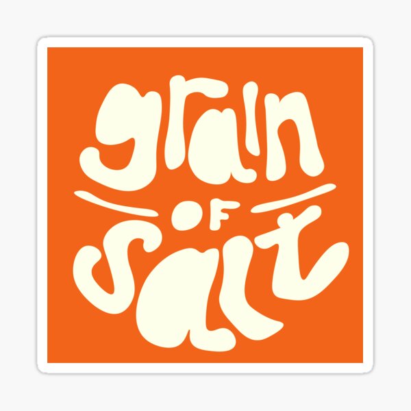 grain of salt icon Sticker