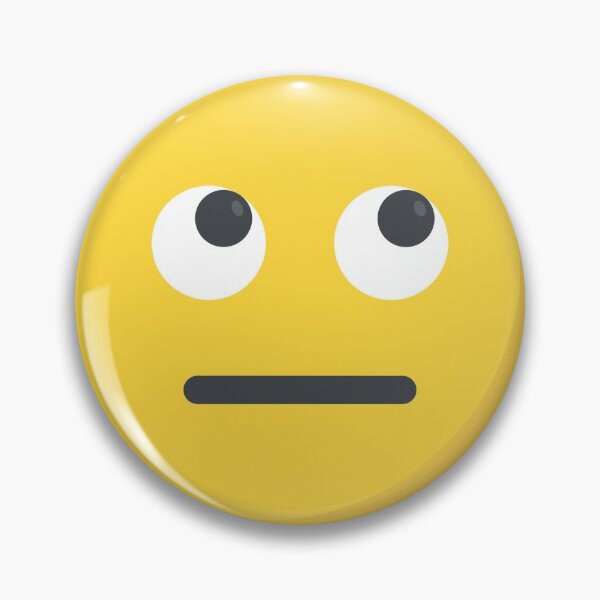 Item preview, Straight Face Eye Roll Emoji designed and sold by flying-flamingo.