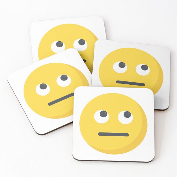 Item preview, Straight Face Eye Roll Emoji designed and sold by flying-flamingo.