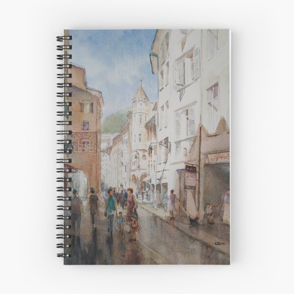 Item preview, After the rain, Italy watercolor painting  designed and sold by Almondtree.
