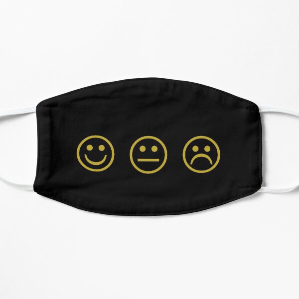 Smile Frown Flat Mask