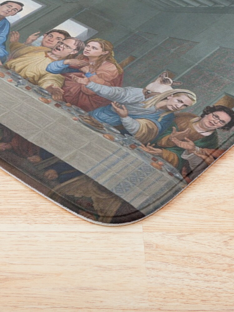 Thumbnail 3 of 6, Bath Mat, The Last Supper Office Edition designed and sold by Flakey-.