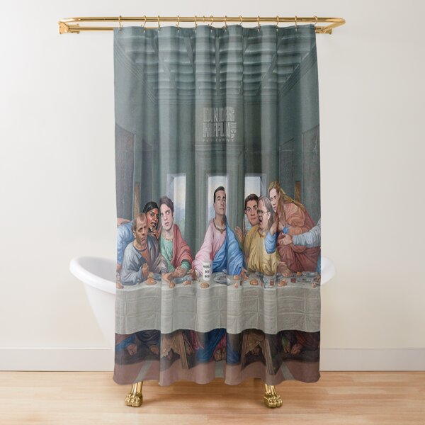 The Last Supper Office Edition Shower Curtain